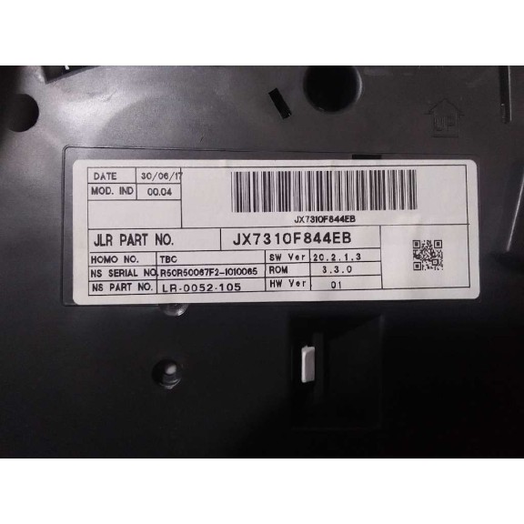 Recambio de cuadro instrumentos para jaguar xe portfolio awd referencia OEM IAM JX7310F844EB  