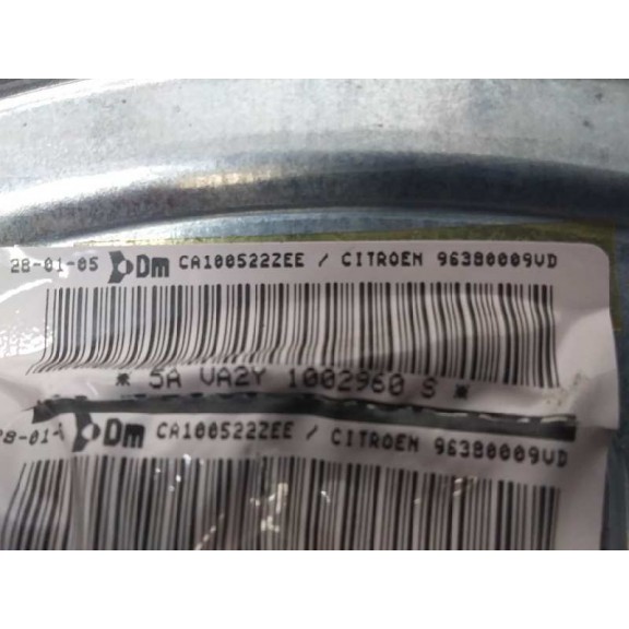 Recambio de airbag delantero izquierdo para citroën c2 sx referencia OEM IAM 96380009VD TOCADO 