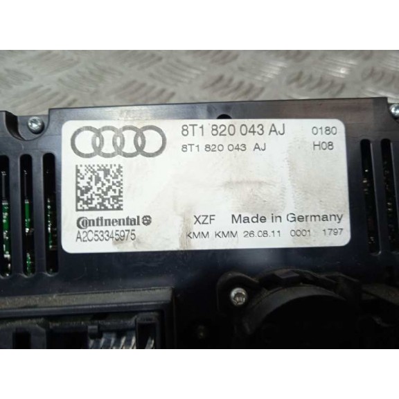 Recambio de mando climatizador para audi a5 coupe (8t) 2.0 tdi referencia OEM IAM 8T1820043AJ  
