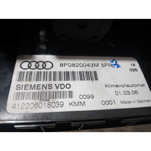 Recambio de mando climatizador para audi a3 (8p) 2.0 tfsi ambition referencia OEM IAM 8P0820043M  