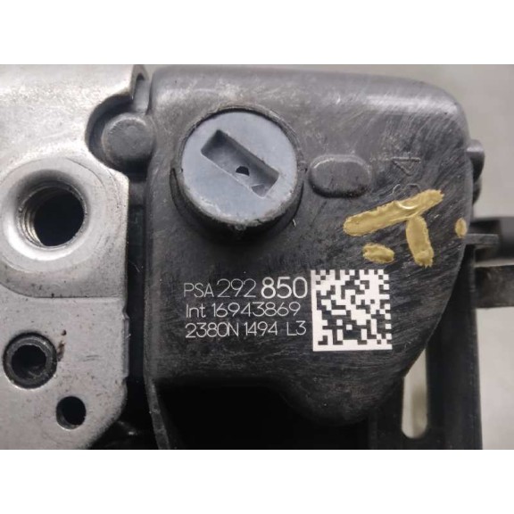 Recambio de cerradura puerta delantera izquierda para peugeot 208 (p2) active referencia OEM IAM PSA292850 6 PINES 