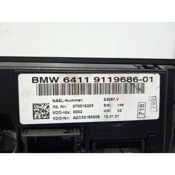 Recambio de mando climatizador para bmw serie 3 berlina (e90) 330d referencia OEM IAM 64119119686 9119686 