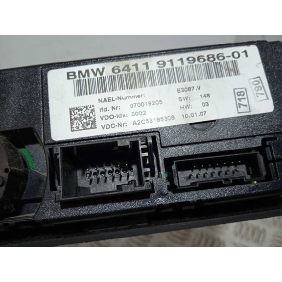 Recambio de mando climatizador para bmw serie 3 berlina (e90) 330d referencia OEM IAM 64119119686 9119686 