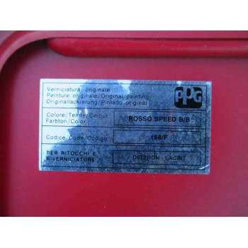Recambio de motor capota para fiat barchetta (183) 1.8 16v referencia OEM IAM  ROJO 