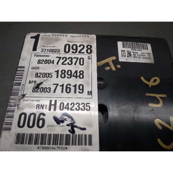 Recambio de centralita bsi para renault vel satis (bj0) 2.2 dci turbodiesel referencia OEM IAM 8200518948  