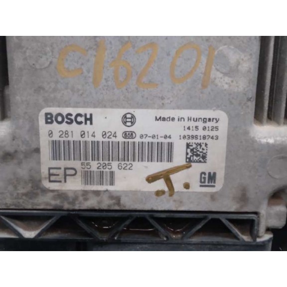 Recambio de centralita motor uce para opel zafira b 1.9 cdti referencia OEM IAM 55205622 0281014024 