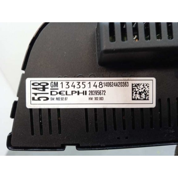 Recambio de mando climatizador para opel astra j lim. selective referencia OEM IAM 13435148  