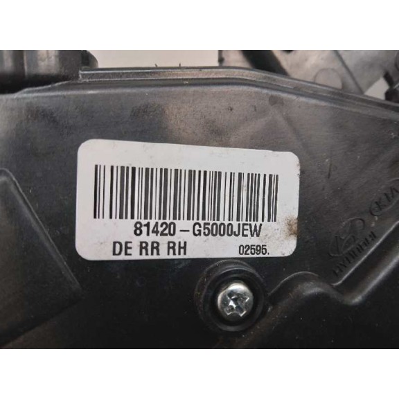 Recambio de cerradura puerta trasera derecha para kia niro drive referencia OEM IAM 81420G5000 5 CABLES 