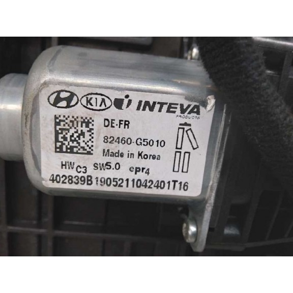 Recambio de elevalunas delantero derecho para kia niro drive referencia OEM IAM 82480G5110 82460G5010 6 PINES