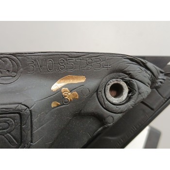 Recambio de retrovisor derecho para skoda superb (3v3) 2.0 tdi referencia OEM IAM 3v0857934 11 cables 