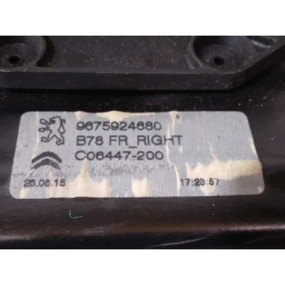 Recambio de elevalunas delantero derecho para citroën c4 picasso intensive referencia OEM IAM 9675924680 ELÉCTRICO 6 PINES