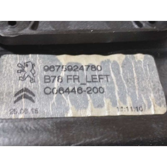 Recambio de elevalunas delantero izquierdo para citroën c4 picasso intensive referencia OEM IAM 9675924780 ELÉCTRICO 6 CABLES