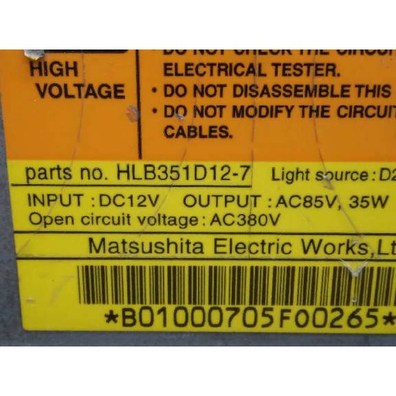 Recambio de faro izquierdo para nissan maxima qx (ca33) 2.0 v6 24v cat referencia OEM IAM  XENÓN 