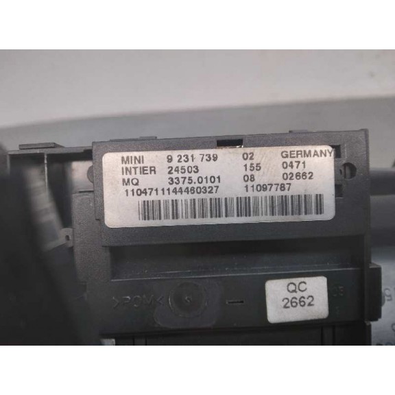 Recambio de conmutador de arranque para bmw mini (r56) one referencia OEM IAM 9231739 TARJETERO 