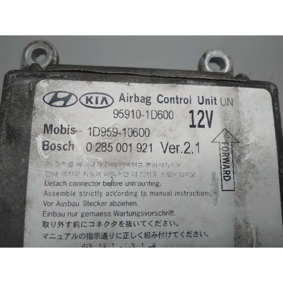 Recambio de centralita airbag para kia carens (un) active referencia OEM IAM 959101D600 0285001921 