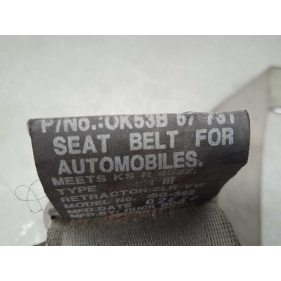 Recambio de cinturon seguridad delantero derecho para kia carnival ii 2.9 cdri ex referencia OEM IAM 0K53B57731  
