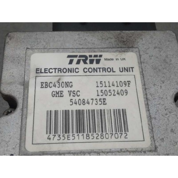 Recambio de abs para opel vectra c berlina elegance referencia OEM IAM 12773673 15114109F 