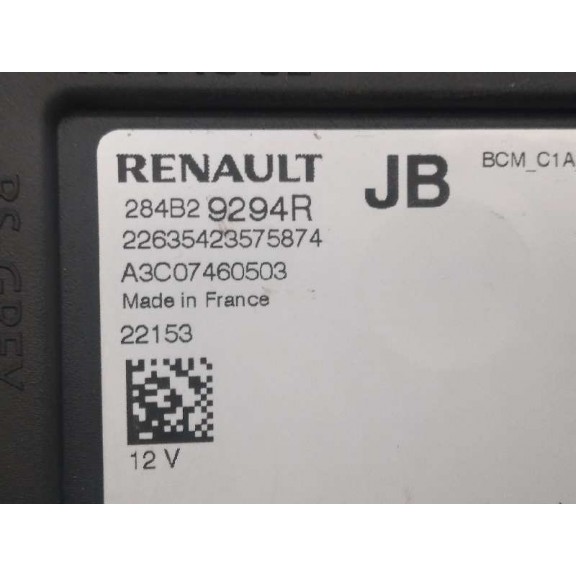 Recambio de centralita bsi para renault megane iv grandtour limited referencia OEM IAM 284B29294R  