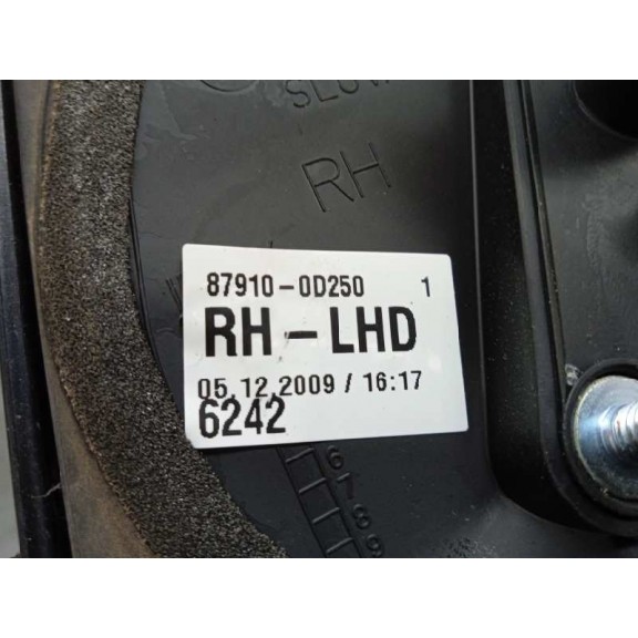 Recambio de retrovisor derecho para toyota yaris active referencia OEM IAM 879100D250 ELECTRICO 3 CABLES