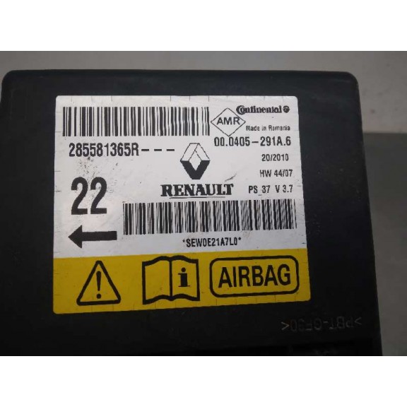 Recambio de centralita airbag para renault megane iii berlina 5 p emotion referencia OEM IAM 285581365R  