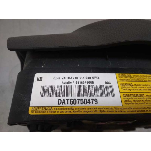 Recambio de airbag delantero izquierdo para opel zafira b cosmo referencia OEM IAM 13111348  