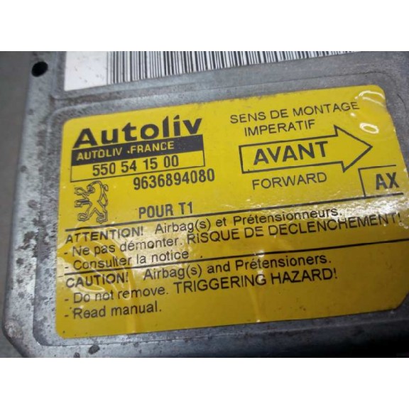 Recambio de centralita airbag para peugeot 206 cc cc referencia OEM IAM 9636894080 550541500 