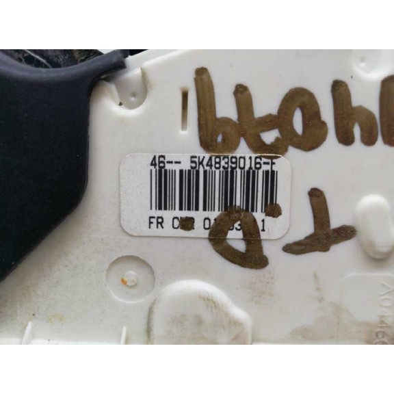 Recambio de cerradura puerta trasera derecha para volkswagen polo (6r1) advance referencia OEM IAM 5K4839016F 5K4839016M 7 PINS