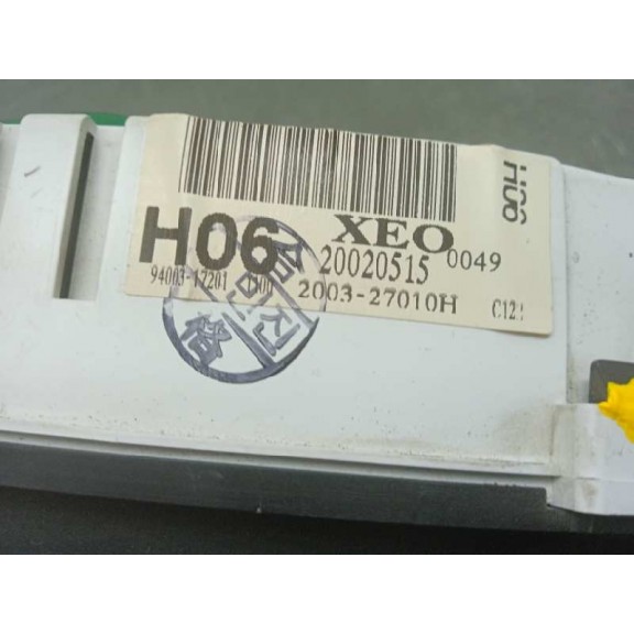 Recambio de cuadro instrumentos para hyundai matrix (fc) 1.6 cat referencia OEM IAM 200327010H 9400317201 