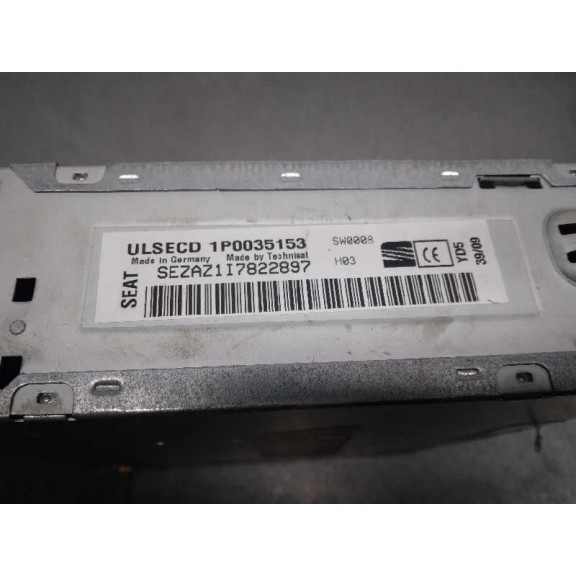 Recambio de sistema audio / radio cd para seat leon (1p1) reference ecomotive referencia OEM IAM 1P0035153 2ºSERIE 