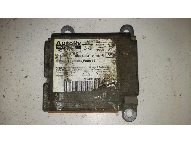Recambio de centralita airbag para peugeot 206 berlina e-music referencia OEM IAM 9652275980 9652275980 