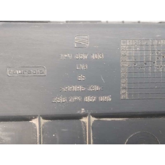 Recambio de guantera para seat leon (1p1) fr 1 referencia OEM IAM 1P1857103  