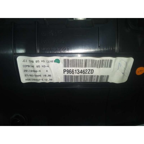 Recambio de cuadro instrumentos para citroën c4 coupe vtr plus referencia OEM IAM P96613462ZD  