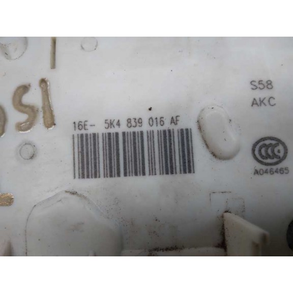 Recambio de cerradura puerta trasera derecha para seat leon (5f1) xcellence plus referencia OEM IAM 5K4839016AF 7 PINES 