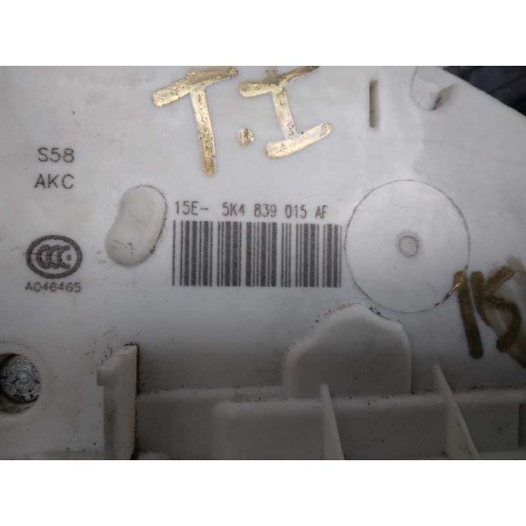 Recambio de cerradura puerta trasera izquierda para seat leon (5f1) xcellence plus referencia OEM IAM 5K4839015AF 7 PINES 