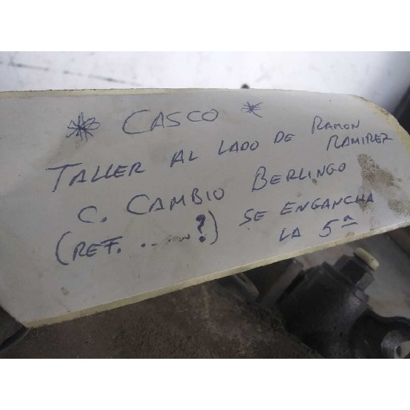 Recambio de caja casco para citroën berlingo 1.9 diesel referencia OEM IAM 20DM48  