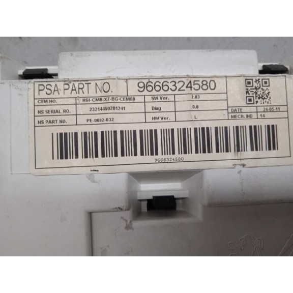 Recambio de cuadro instrumentos para citroën c5 berlina seduction referencia OEM IAM 9666324580  