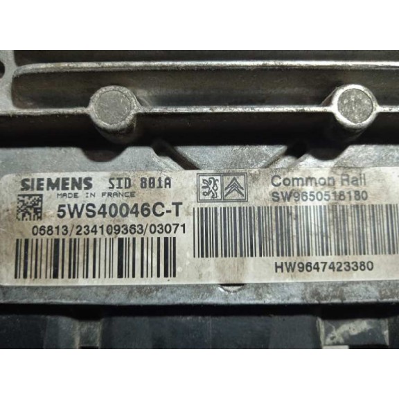 Recambio de centralita motor uce para citroën xsara berlina 2.0 hdi exclusive (66kw) referencia OEM IAM 9650518180 9647423380 5W