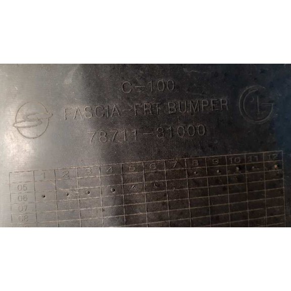 Recambio de paragolpes delantero para ssangyong actyon 200 xdi referencia OEM IAM 7871131000 RAJADO, VER FOTOS 