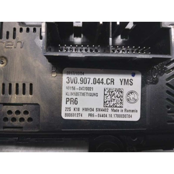 Recambio de mando climatizador para skoda superb (3v3) ambition referencia OEM IAM 3V0907044CR  