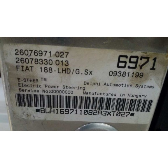 Recambio de columna direccion para fiat punto berlina (188) 1.2 cat referencia OEM IAM 26076971 1º ELECTRICA