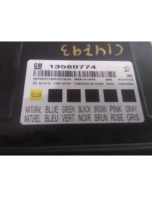 Recambio de modulo confort para chevrolet cruze hatchback lt+ referencia OEM IAM 13580774   2