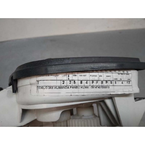 Recambio de mando calefaccion / aire acondicionado para fiat doblo 1.3 16v jtd cat referencia OEM IAM 05147401000013  