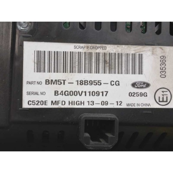 Recambio de display para ford focus lim. (cb8) edition referencia OEM IAM BM5T18B955CG  