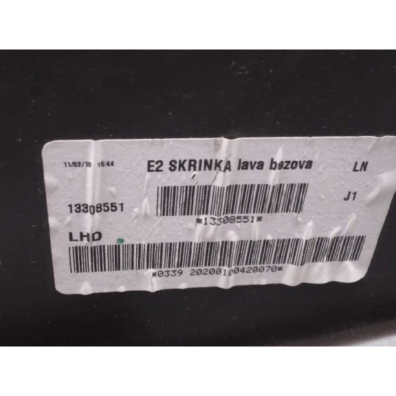 Recambio de guantera para opel insignia berlina cosmo referencia OEM IAM 13308551  