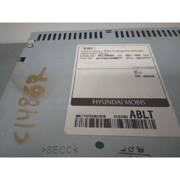 Recambio de sistema audio / radio cd para kia pro_cee´d ( ) drive referencia OEM IAM 96170A2100WK AC110A2EE 