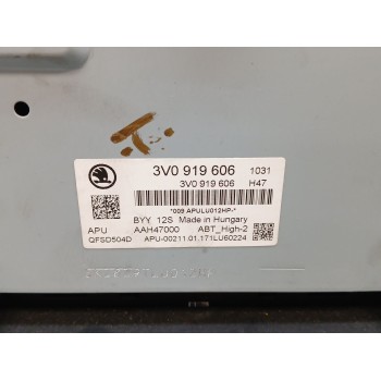 Recambio de sistema audio / radio cd para skoda superb (3v3) 2.0 tdi referencia OEM IAM 3v0919606  