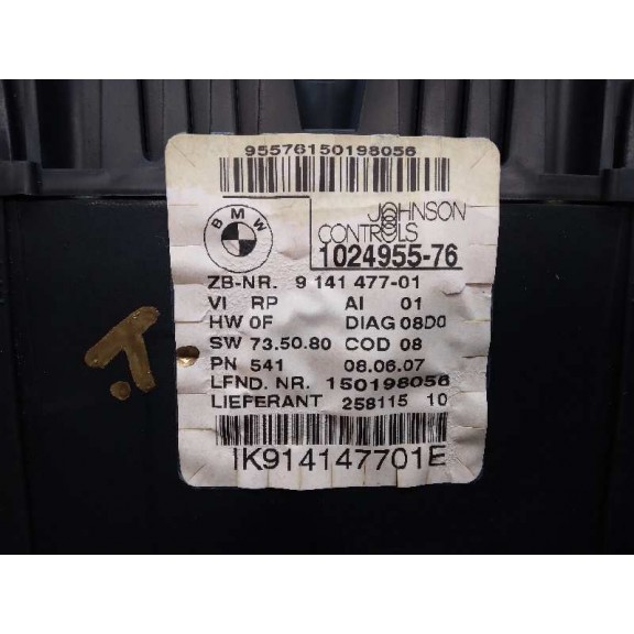 Recambio de cuadro instrumentos para bmw serie 1 berlina (e81/e87) 120d referencia OEM IAM 914147701 MANUAL 