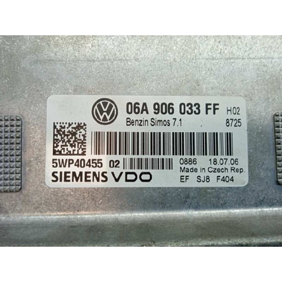 Recambio de centralita motor uce para seat leon (1p1) comfort limited referencia OEM IAM 06A906033F 5WP40455 