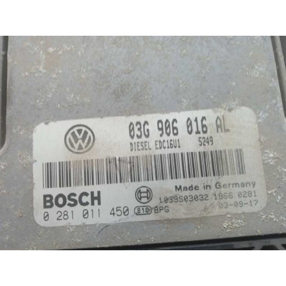 Recambio de centralita motor uce para volkswagen touran (1t1) highline referencia OEM IAM 03G906016AL 0281011450 
