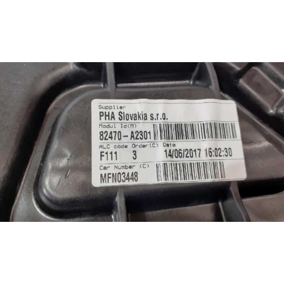 Recambio de elevalunas delantero izquierdo para kia cee´d concept referencia OEM IAM 82470A2301  